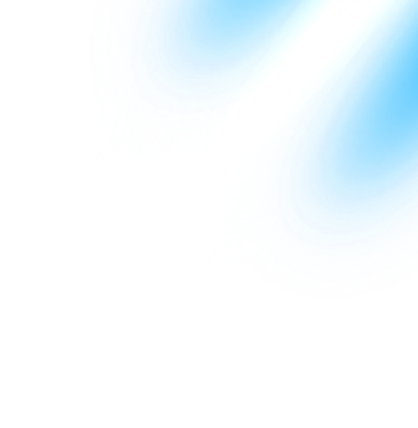 Abstract blue and white gradient wave pattern with a smooth texture.