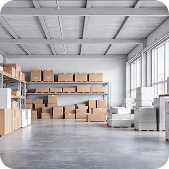 Professional warehouse interior painting in Bellevue